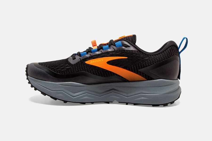 Caldera 5 Trail Brooks Running Shoes NZ Mens - Black/Orange - DMLXPU-230